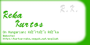 reka kurtos business card